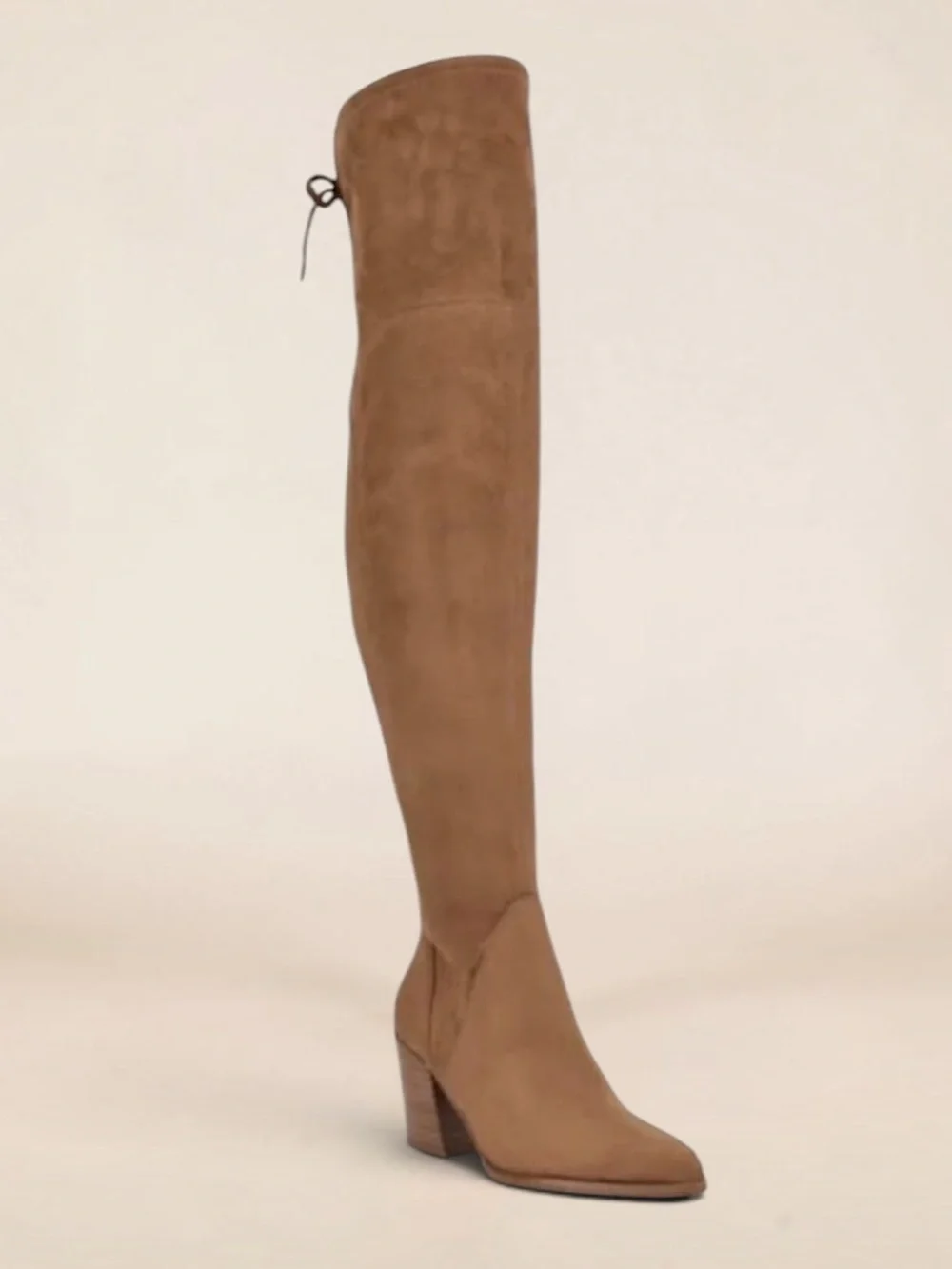 Marc Fisher Over The Knee OTK Faux Suede Tan Boots Size 10